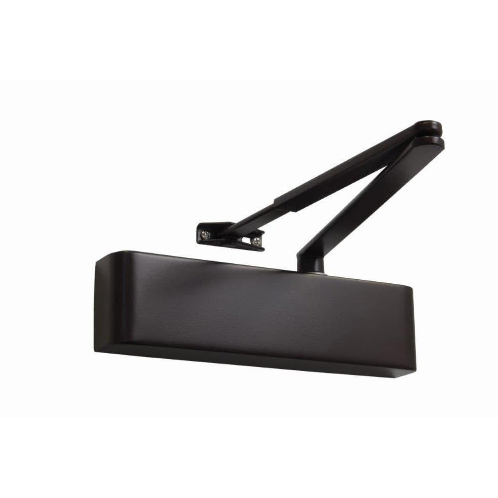 ECL1006 door closer suitable for fire rated interior doors in a dark bronze PVD finish