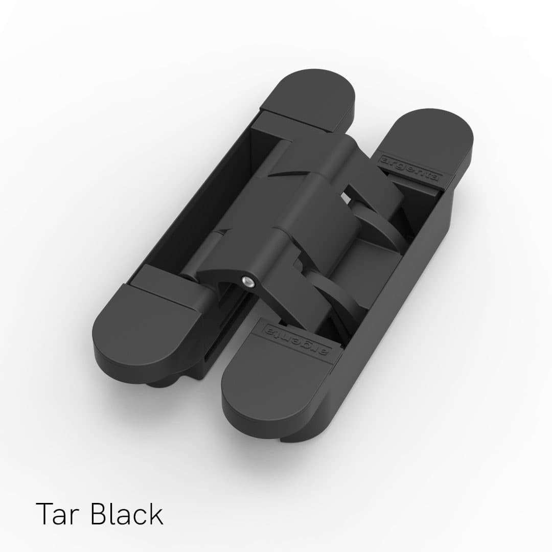 Tar Black invisible hinge for flush jib doors