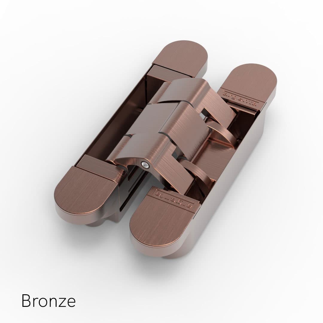 Bronze invisible hinge for flush jib doors