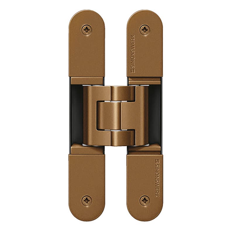 3D concealed hinge in Bronze