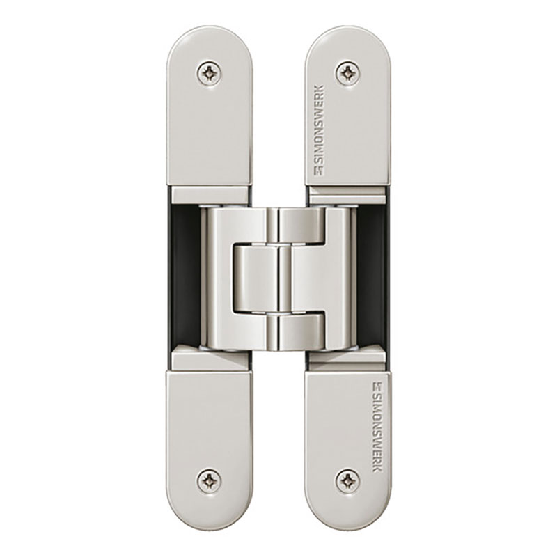 polished nickel 3D concealed hinge